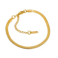 Bracelet Anna - maille serpentine dorée premium fine et souple
