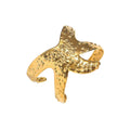 Bracelet Jonc Canet - jonc doré premium forme étoile de mer texture granulée